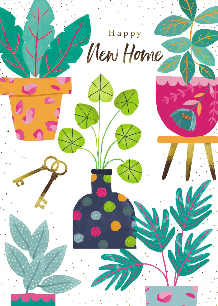 New Home Greetings Card Plants By Post