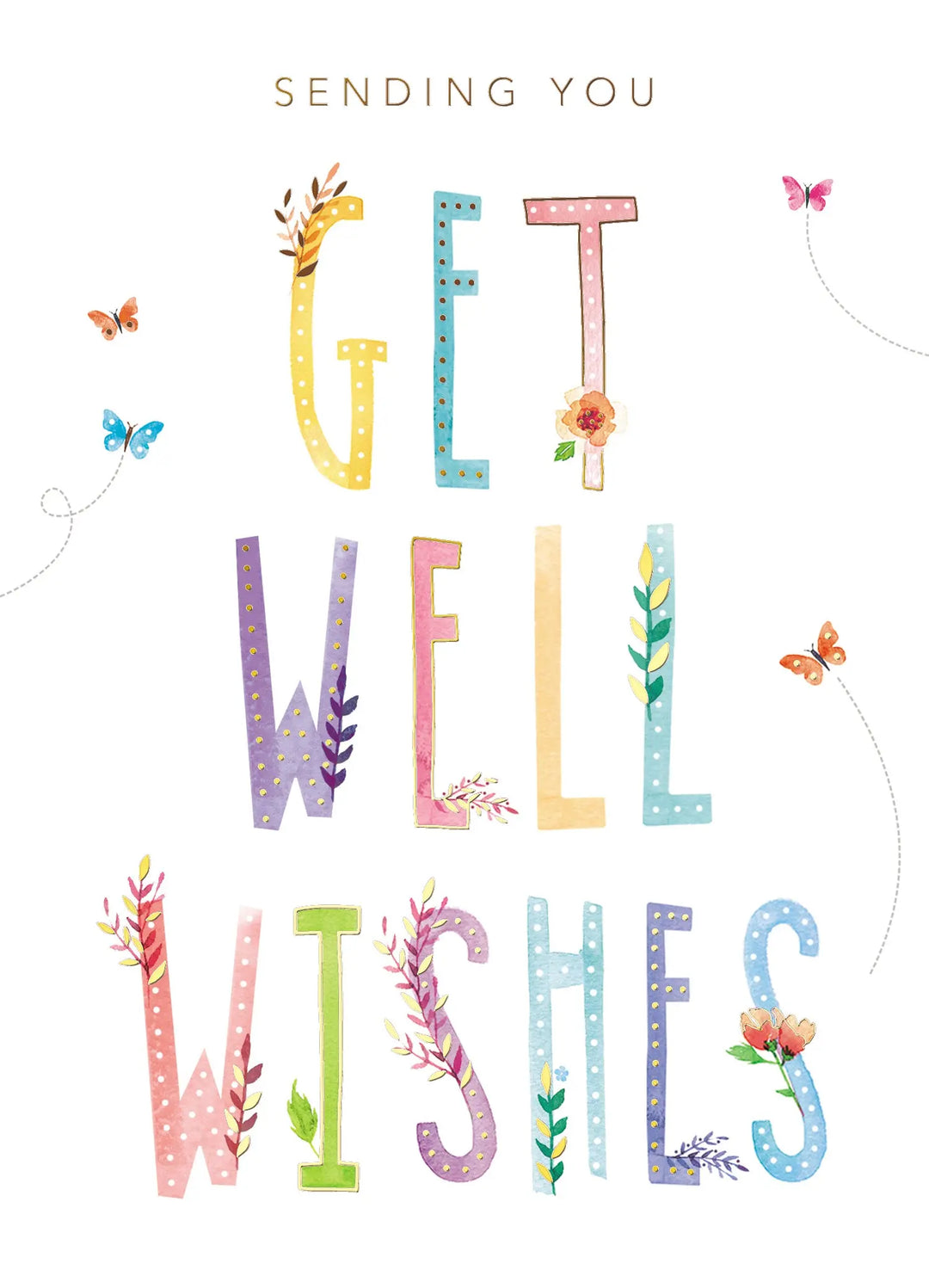 Get Well Greetings Card Plants By Post